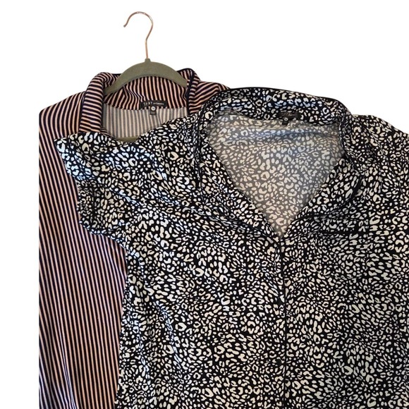 Tart Intimates Women's 1X Pajama Sleep Shirts Bundle | Button front Tops - Picture 1 of 10